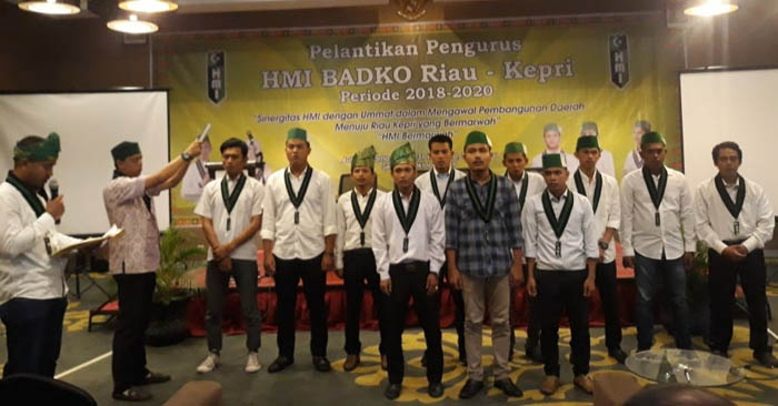 Pengurus HMI Badko Riau-Kepri Periode 2018-2020 Resmi Dilantik