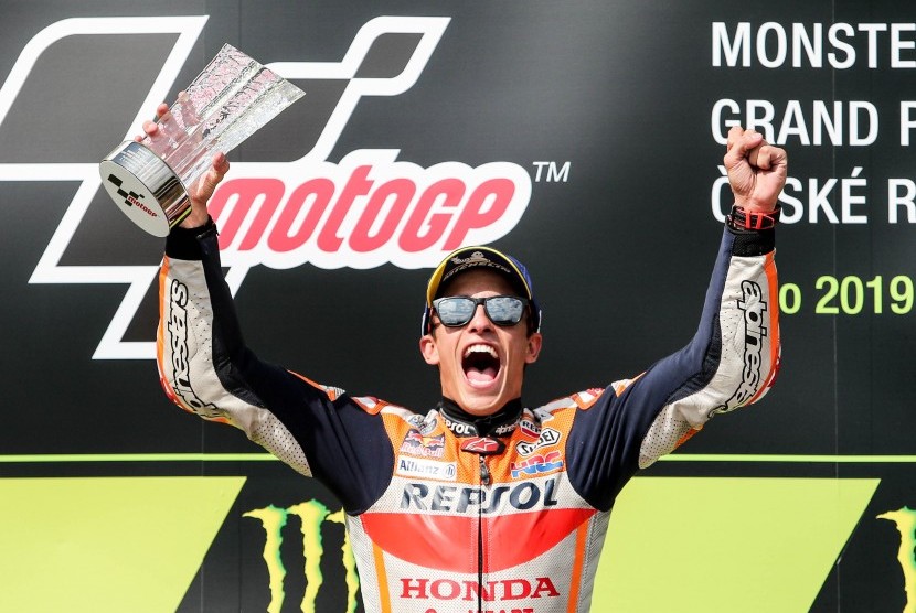 Juara GP Ceska, Marquez Makin Jauh Tinggalkan Dovizioso di Posisi Kedua