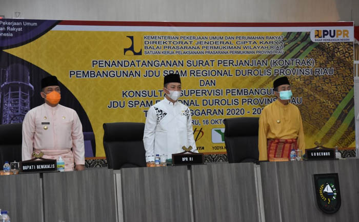 Durolis Resmi Dibangun, Syahrul Aidi Dukung Pengadaan Air Bersih di Riau