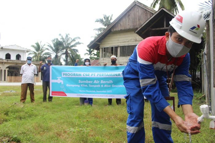 Sumber Sarana Air Bersih dari Pertagas Untuk Masyarakat Aceh Timur