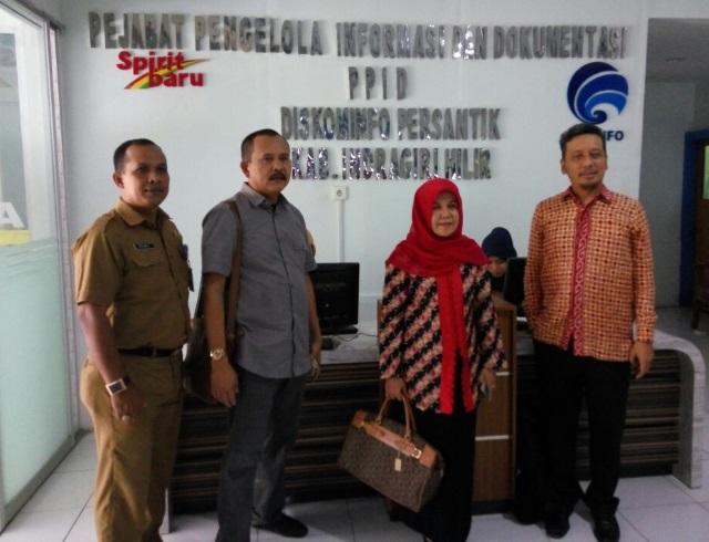 KIP Riau Monev Pelayanan Keterbukaan Informasi di Diskominfo Inhil
