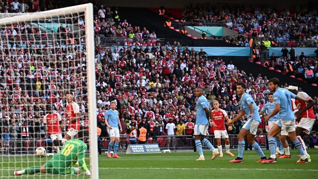 Kalah kan City, Arsenal Rebut Trofi Community Shield 2023