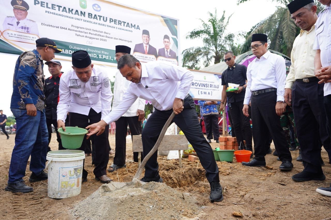Upaya Gubri Wahid ke Kemendik Berhasil, Pembangunan Unit Sekolah Baru di Inhil Dimulai