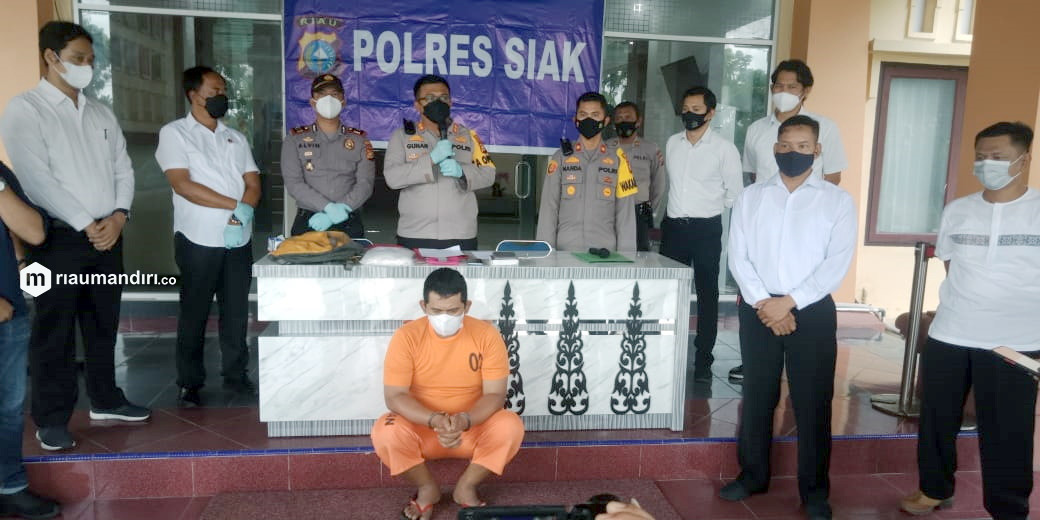 Polisi Tangkap Bandar Sabu di Kecamatan Tualang Siak