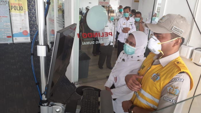 Antisipasi Corona, Diskes Riau Pastikan Thermal Scanner di Pelabuhan Dumai Berfungsi