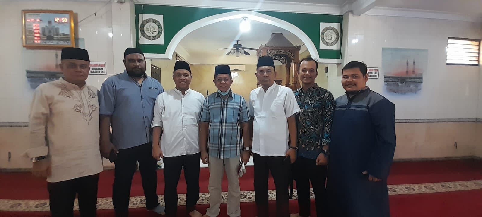 Sambangi Masjid Ar Raudhah, Pengurus Masjid: Semoga Haluan Riau dan Riaumandiri.co Semakin Jaya