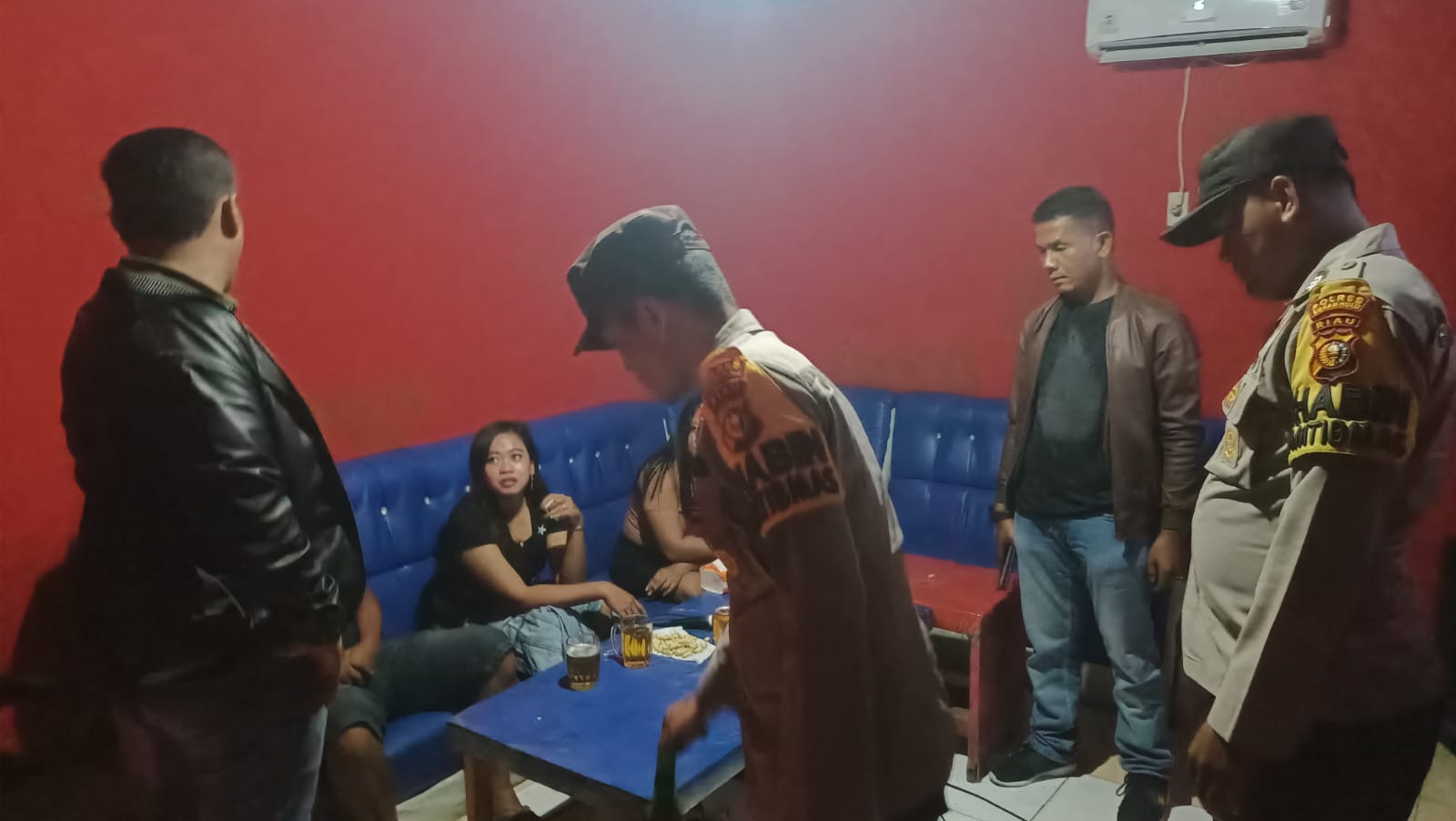 Polisi Sisir Warung Remang-remang di Tambusai Utara