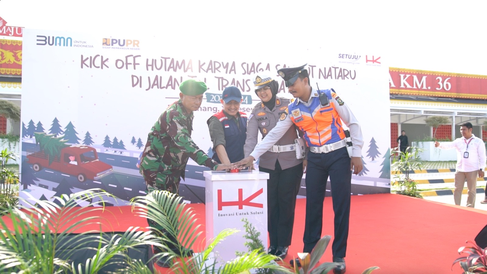 HK Siaga Kawal Nataru di Tol Trans Sumatera
