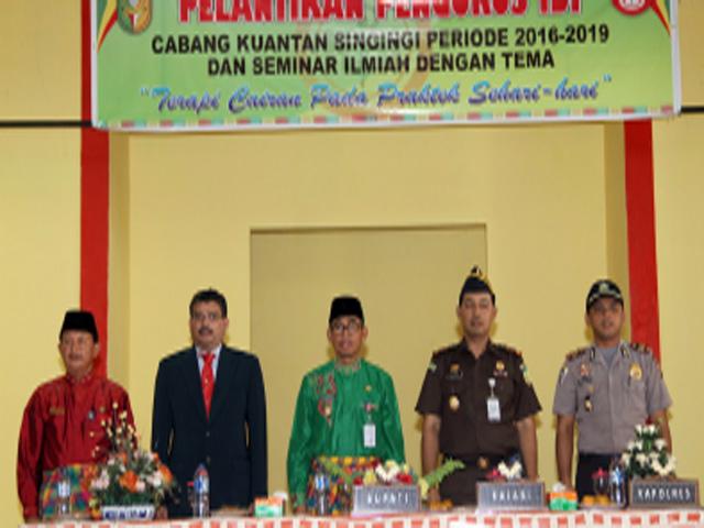 Pengurus IDI Cabang Kuansing Resmi Dilantik