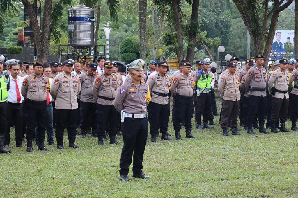 599 Polisi RW Polresta Pekanbaru Amankan Pemilu