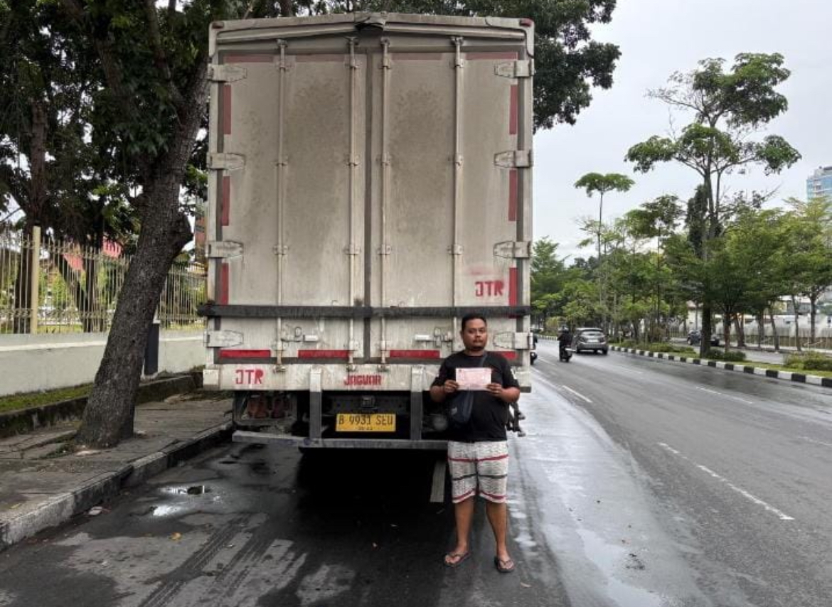 Dishub Pekanbaru Tindak Truk Masuk Kota