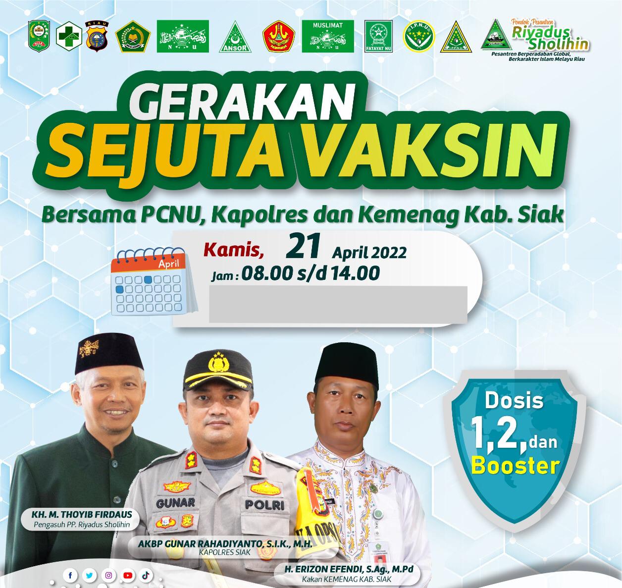 Warga Siak Ingin Vaksin, Polres dan Jajaran Siapkan Vaksinasi Gratis Mulai Besok