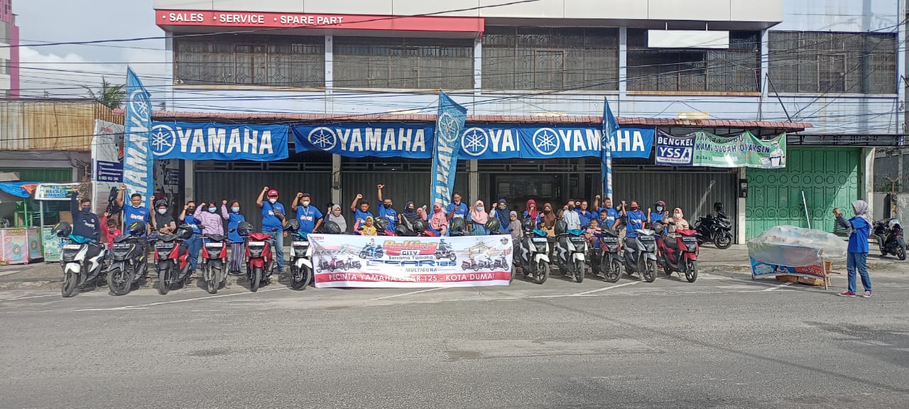 Pengguna Yamaha Gear 125 Adakan Rolling City di Dumai
