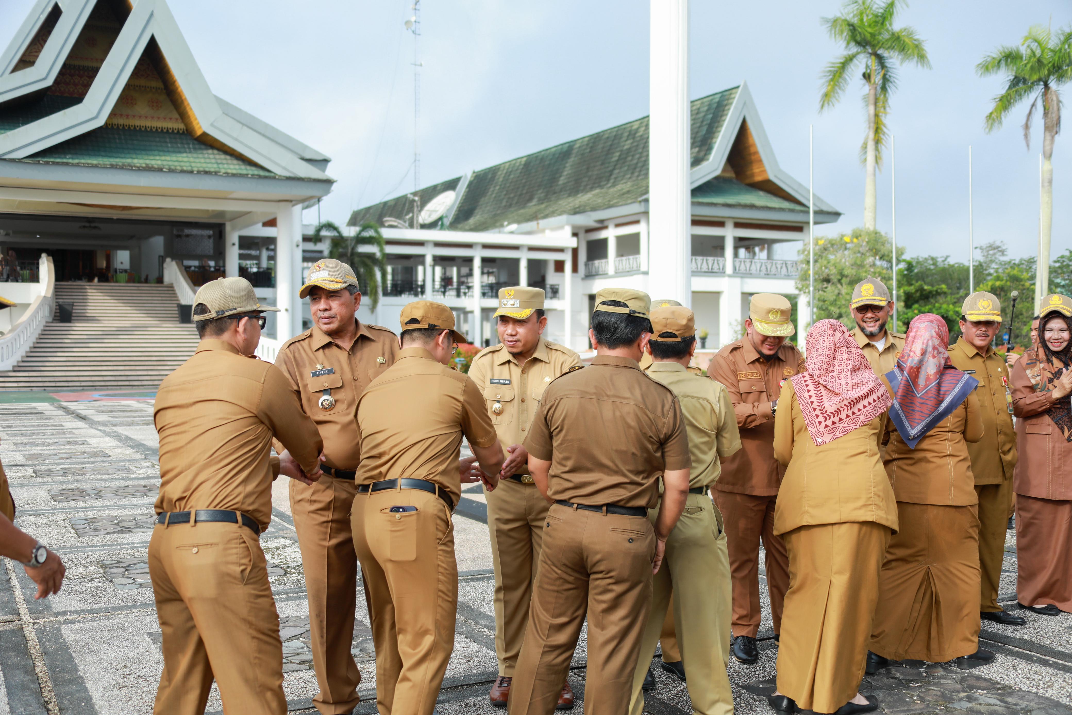 Pimpin Apel Perdana Usai Libur Idul Fitri 1445 H, Ini Kata Bupati Siak Alfedri 