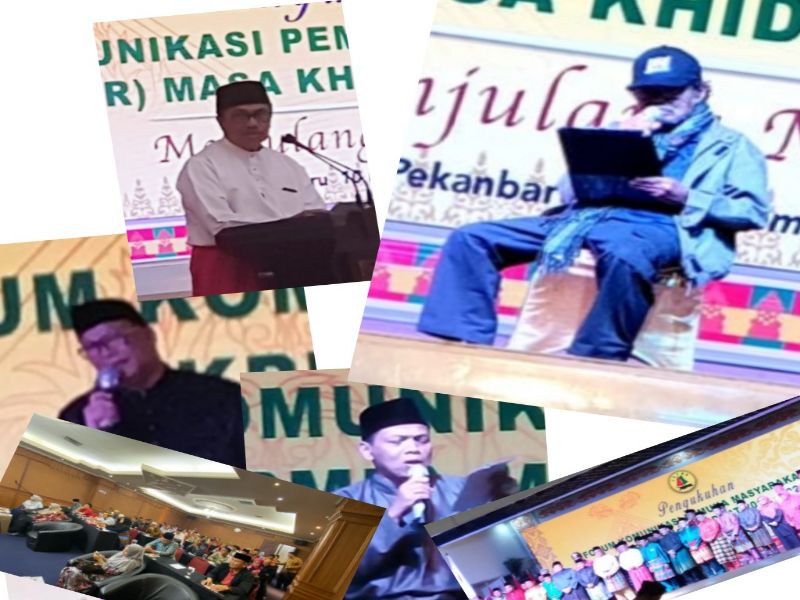 Tiga Penyair Melayu Baca Puisi di Depan Ratusan Pemuka Masyarakat Riau