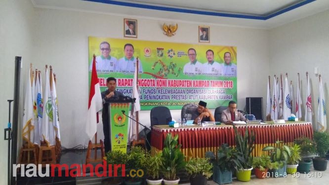 Tiga Cabor Resmi Gabung KONI Kampar, Satu Lagi Masih Dibahas Tim Penguji