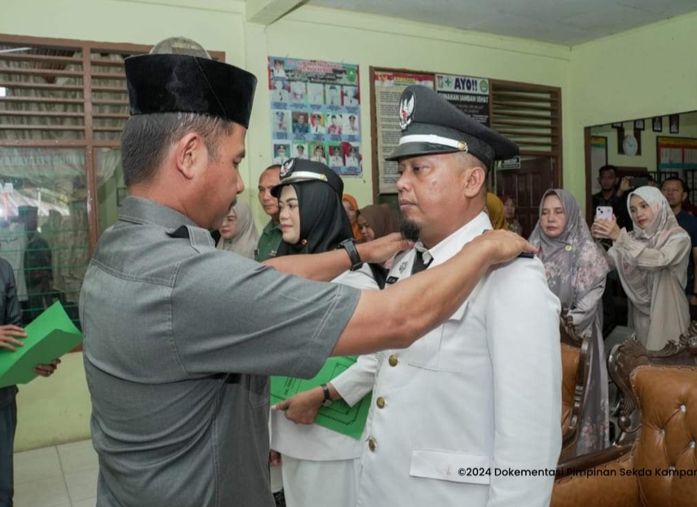 Dua Pj Kades di Kuok Dilantik