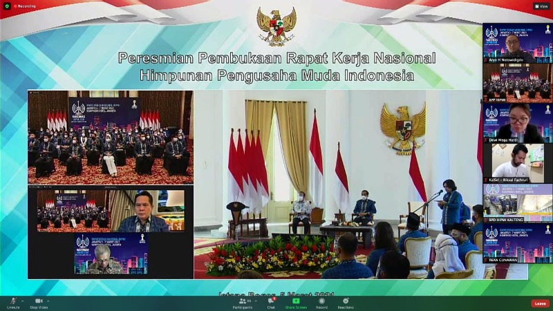 Jokowi Sebut Kabinetnya sebagai Kabinet HIPMI