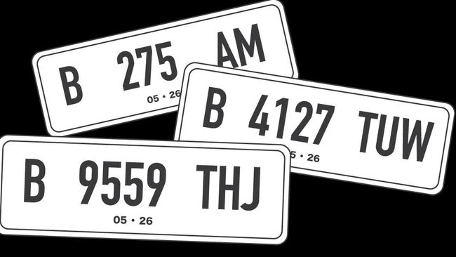 Pelat Kendaraan Warna Putih Mulai Berlaku Pertengah Juni