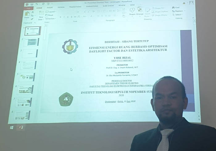 Perancang Master Plan Kompleks Perkantoran Pemko Pekanbaru Raih Gelar Doktor di ITS