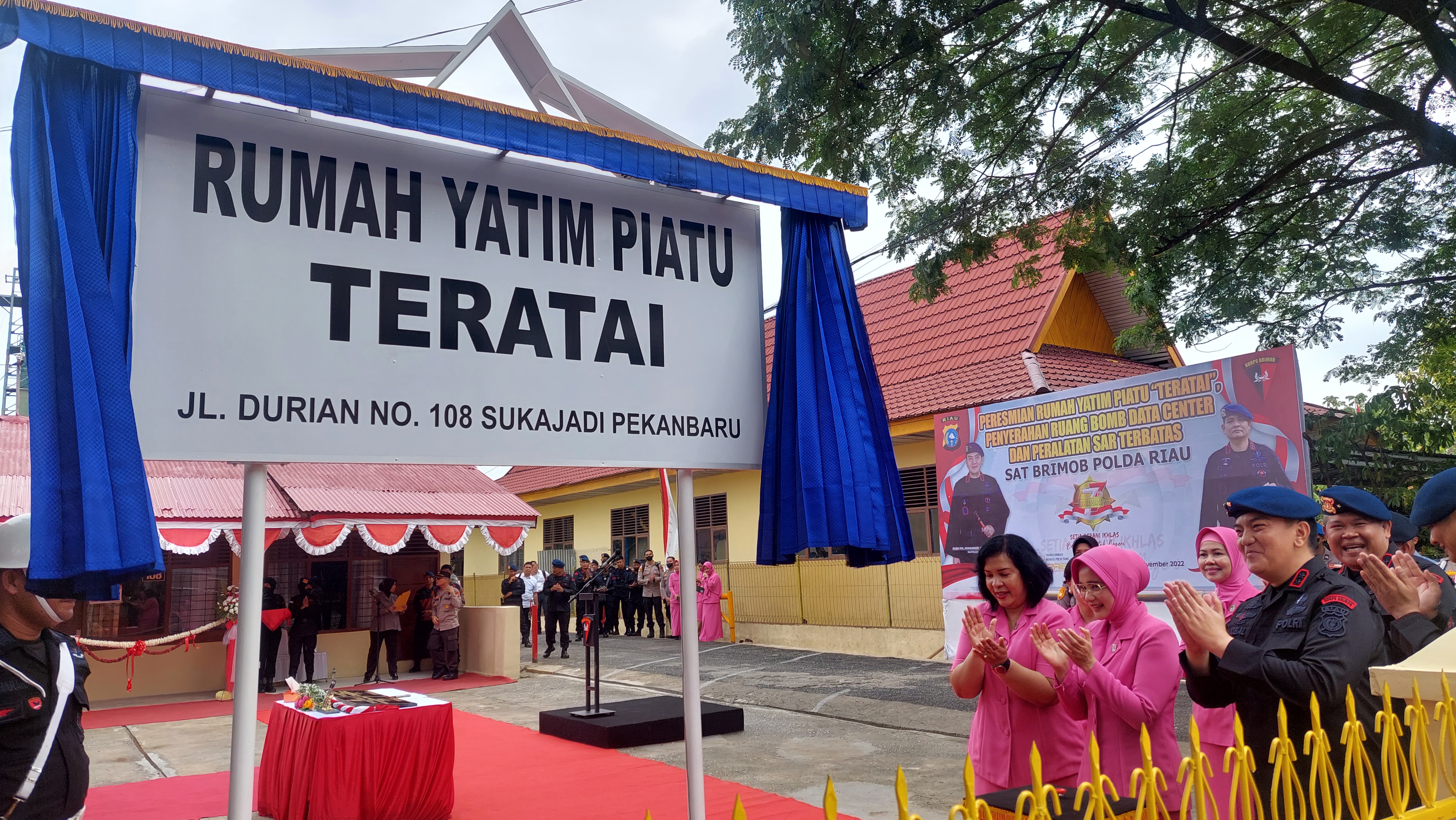 Korps Brimob Polda Riau Punya Rumah Yatim Piatu