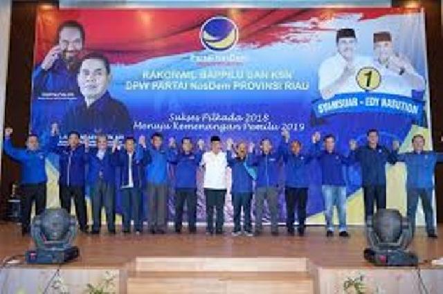 Garda Pemuda Nasdem Riau Siap Menangkan Syamsuar-Edy Nasution
