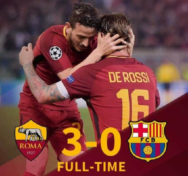 AS Roma Melaju ke Semifinal Liga Champions Usai Cukur Barcelona 3-0