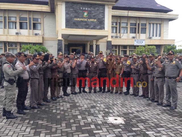 Polres Kampar dan Satpol PP Gelar Apel Integrasi