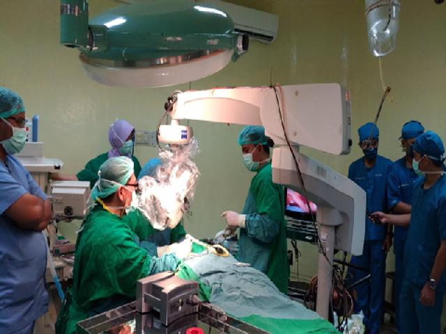 RSUD Arifin Achmad Gelar  Baksos Operasi Gendang Telinga
