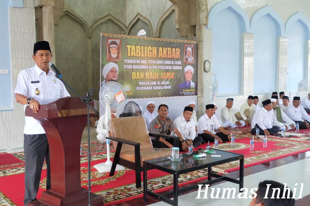 Wakil Bupati Inhil Hadiri Haul Syekh Abdul Qodir Jailani di Masjid Jami' Al-Ihsan GAS
