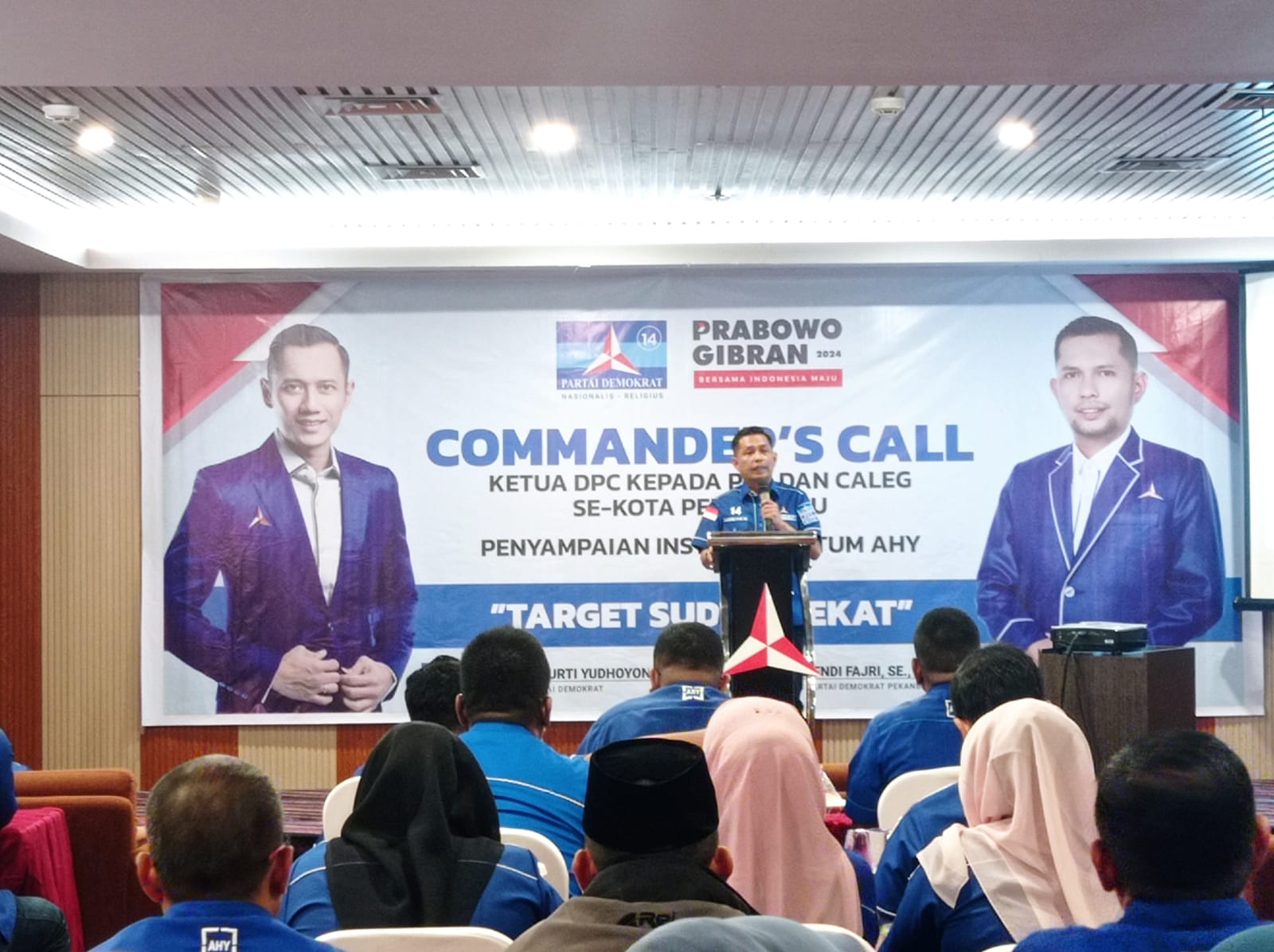 Commander's Call, Demokrat Pekanbaru Kumpulkan PAC dan Caleg
