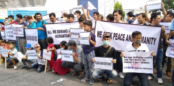 Ratusan WNA Pencari Suaka Unjuk Rasa di Kantor IOM Pekanbaru, Ini Tuntutan Mereka