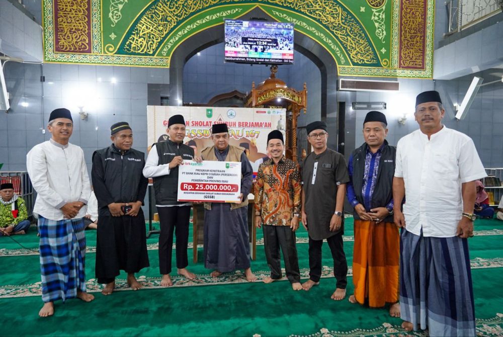 Masjid Raya Kota Teluk Kuantan dapat Kucuran Bantuan Dana Rp25 Juta