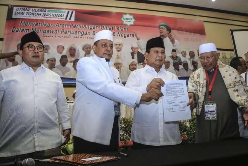 Resmi Didukung GNPF Ulama, Prabowo: Seluruh Jiwa Raga Saya Persembahkan kepada Bangsa dan Negara 