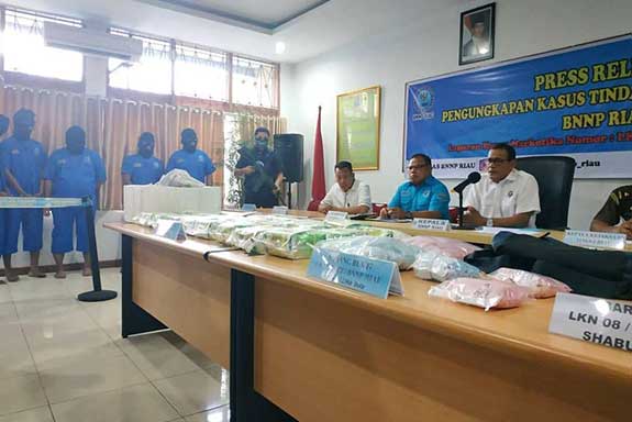 Wow, BNNP Riau Kembali Gagalkan Penyeludupan Narkotika Jumlah Besar