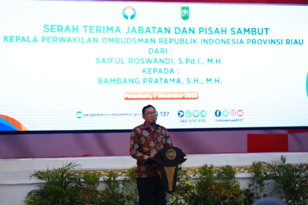 Usai Sertijab, Kepala Ombudsman Riau Komitmen Tindak Lanjuti Laporan Dengan Cepat dan Tepat
