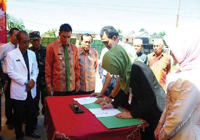 Disaksikan Bupati dan Wabup Rohul