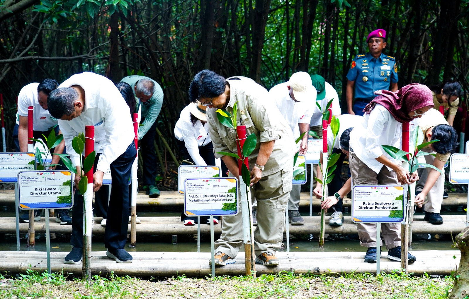 Mitigasi Iklim, Tanam Serentak 25.000 Mangrove di 25 Lokasi se-Indonesia