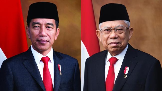 Setneg Rilis Foto Resmi Jokowi dan Ma'ruf Amin