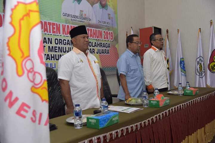 Pesan Plh Bupati Kampar pada Pembukaan Rapat KONI Tahun 2019
