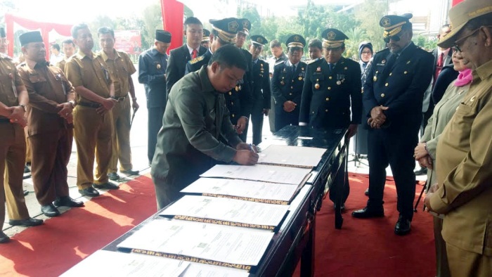 DPRD Kuansing dan Kemenkumham Riau Teken Nota Kesepahaman