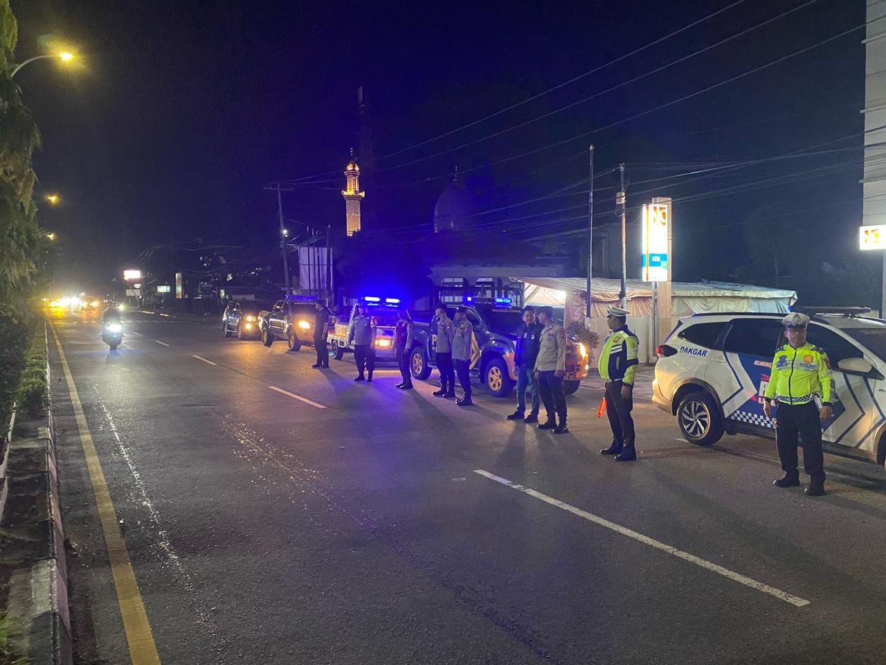 Polres Kampar Intensifkan Blue Light Patrol