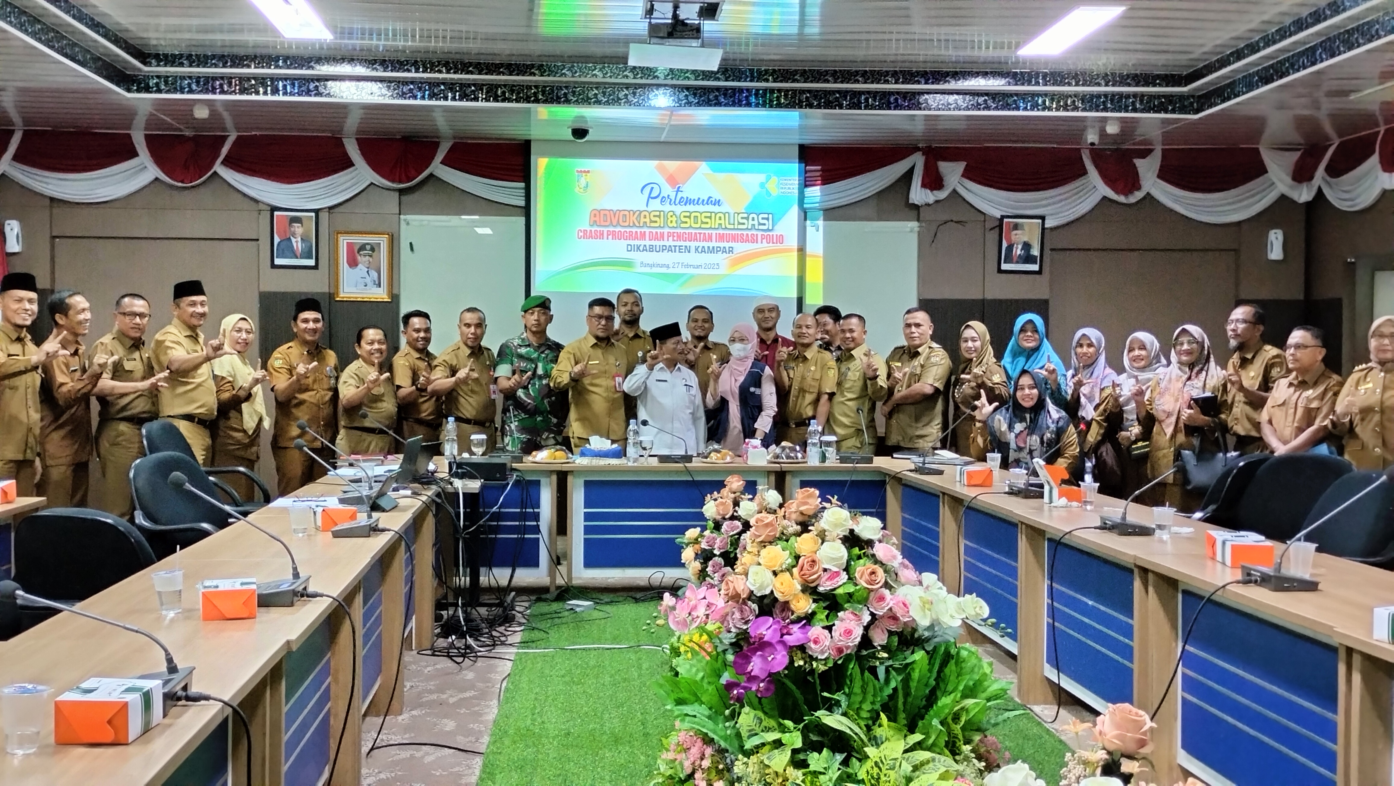 Dinkes Kampar Gelar Sosialiasi Crash Program Polio