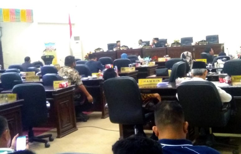 DPRD Rohul Gelar Rapat Paripurna Pertanggungjawaban Bupati Terhadap APBD 2018