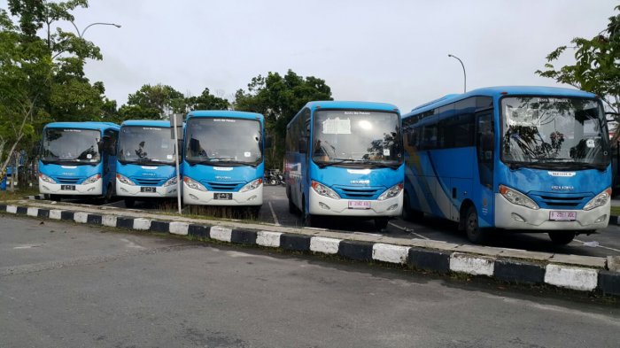 Bus TMP di Pekanbaru Berhenti Operasi Sampai PPKM Selesai