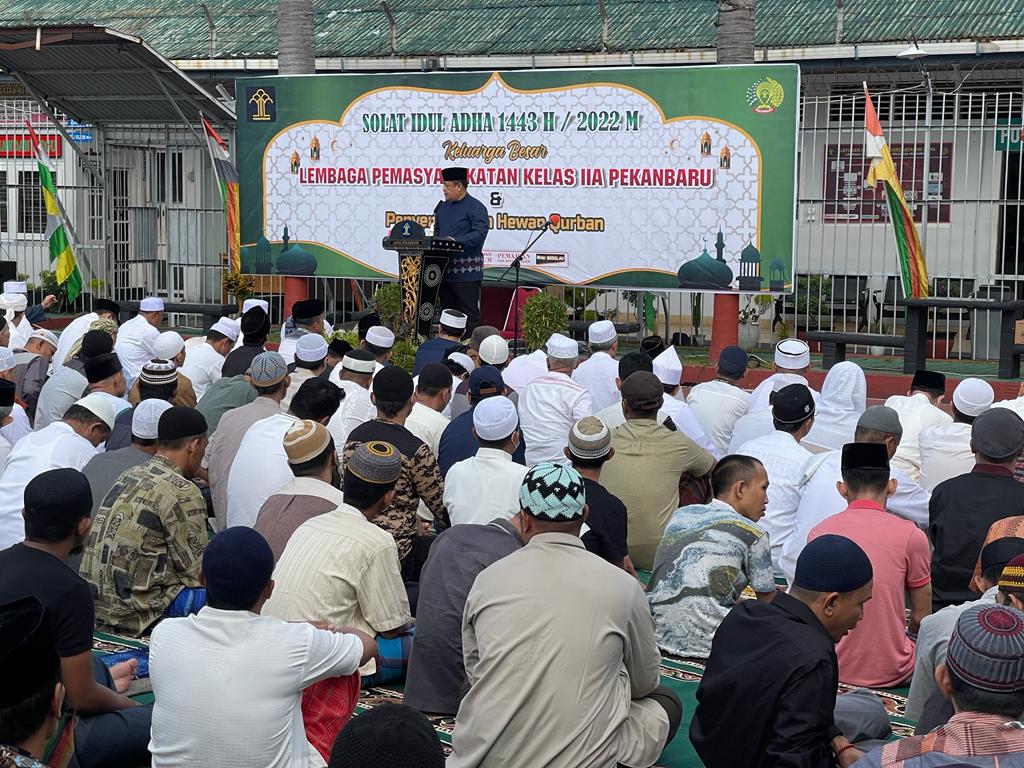 Perayaan Idul Adha di Lapas Pekanbaru, 16 Ekor Hewan Disembelih