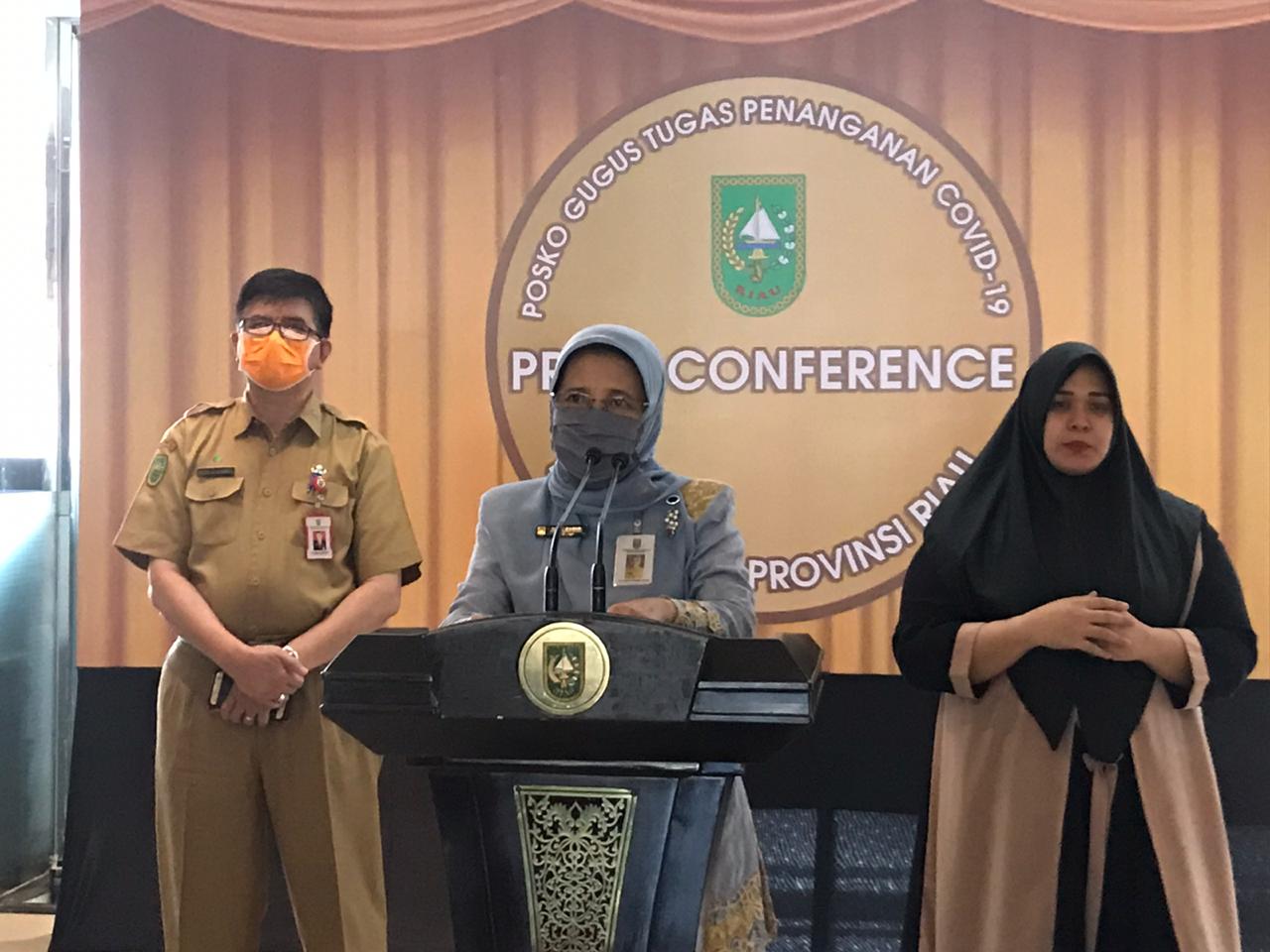 Kasus Positif Covid-19 di Riau Masih Tinggi, Berasal dari Klaster Keluarga dan Kantor