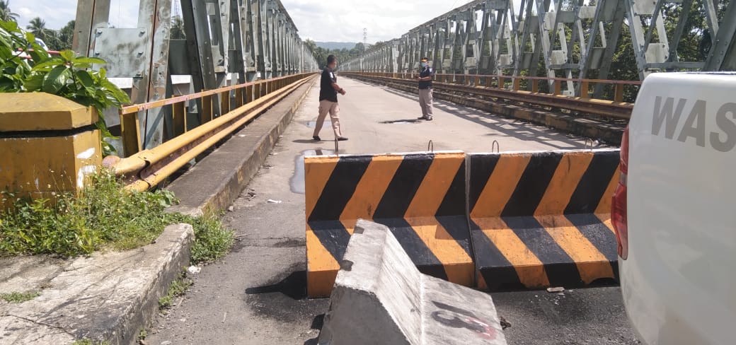 Berbahaya, Dishub Kuansing Imbau Warga Tak Melintasi Jembatan lama Lubuk Jambi