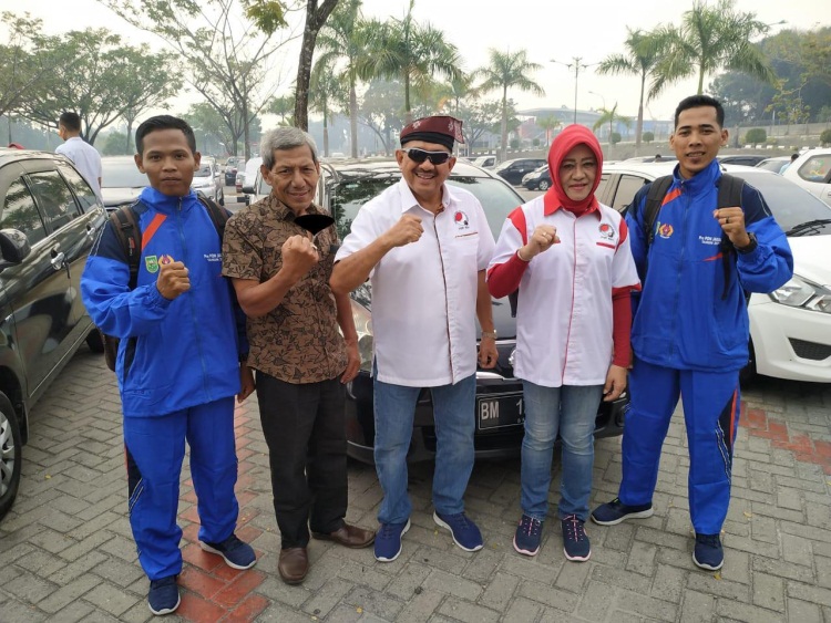 Perkuat Tim FOPI Riau, Dua Atlet Petanque Rohil Ikuti Pra PON di Jakarta