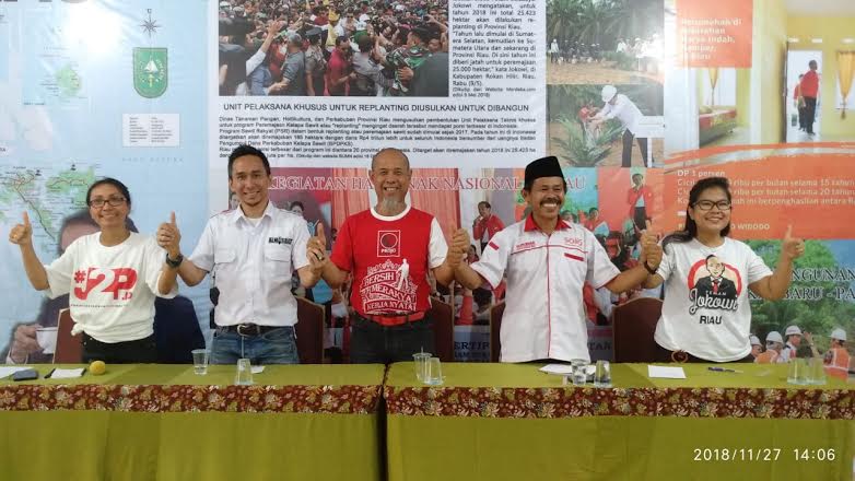 Siap Menang, Relawan Jokowi di Riau Rapatkan Barisan